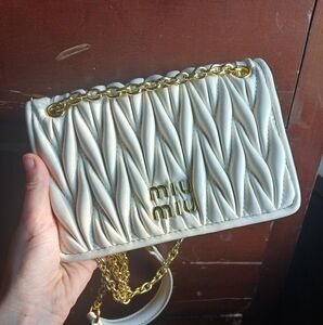 Miu Miu Matelassé Nappa Leather Mini-Bag NWOT